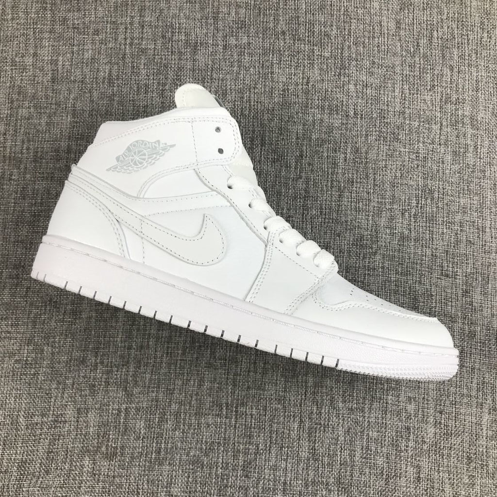 Air Jordan 1 Mid White Sneakers