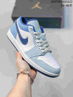 Jordan Air Jordan 1 Low Light Blue White Sneakers 2607ND1092A22