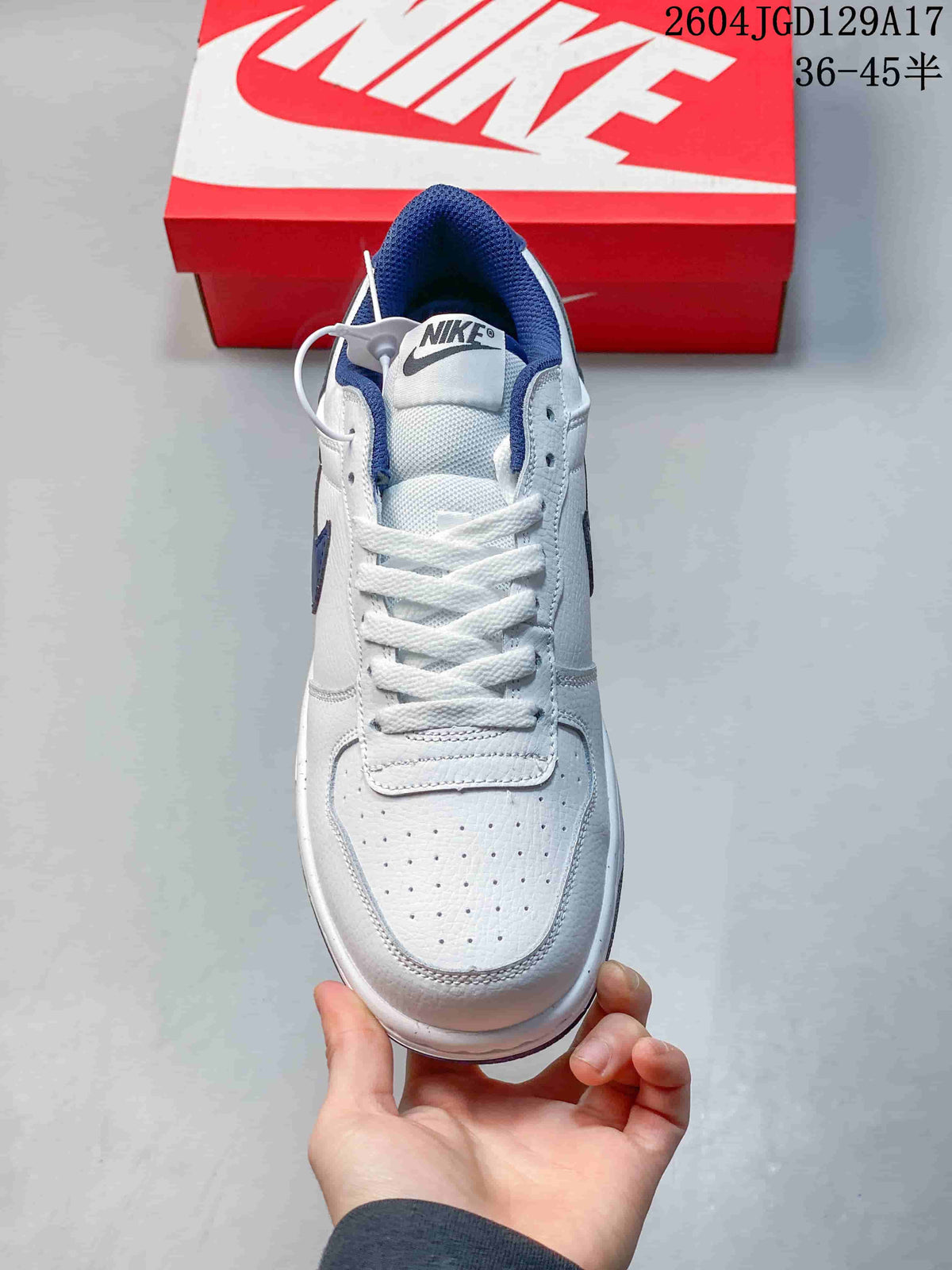 Nike Big Low White and Blue Low-Top Sneakers 355152