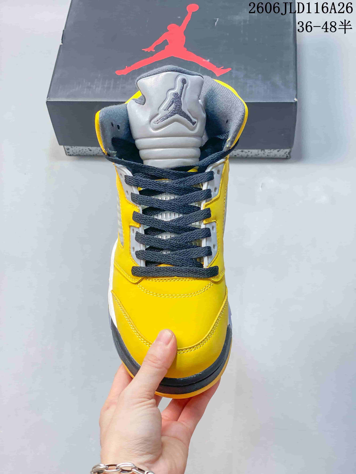 Jordan Air Jordan 5 Retro High Yellow Basketball Sneakers