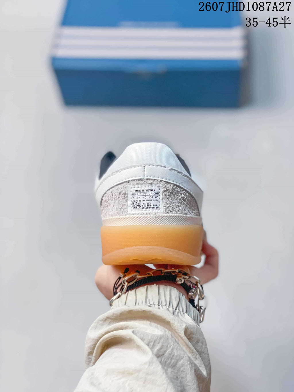 adidas Samba ADV Sneakers White Black Gum Sole