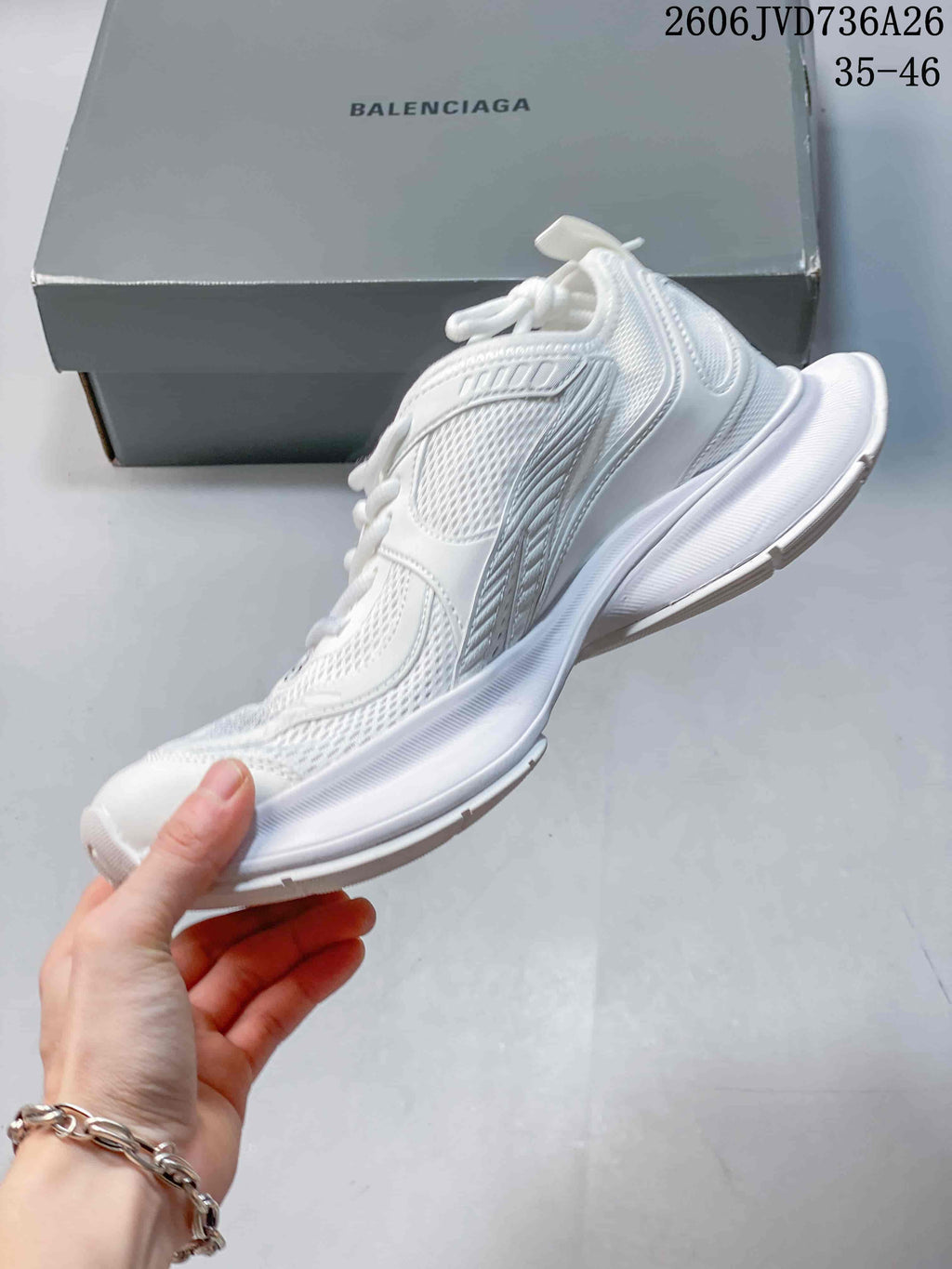 Balenciaga Circuit White Mesh Sneakers