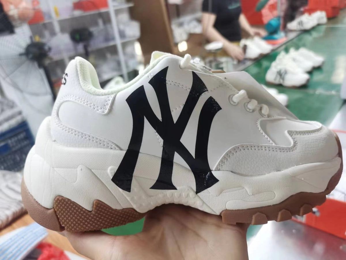 MLB Chunky Sneakers White and Caramel