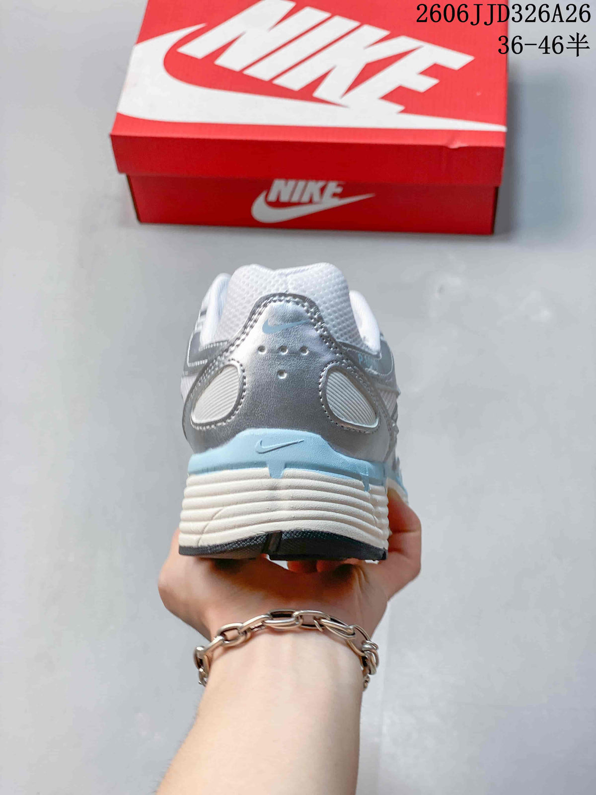 Nike P-6000 Sneakers in Silver and White