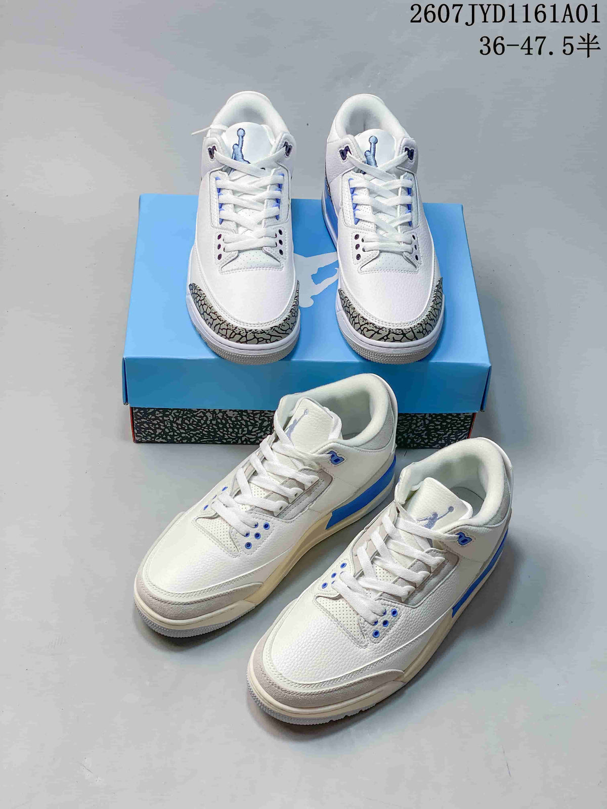 Jordan Air Jordan 3 Lucky White and Blue Sneakers DM0967-101