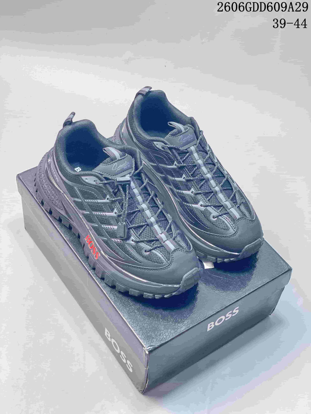 BOSS 06GDD609A29 Gray Trail Sneakers