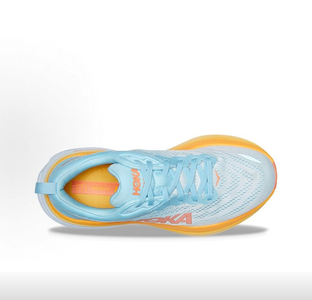 HOKA Bondi 8 Running Shoes in Light Blue