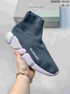 Balenciaga Speed Sock-Style Sneakers with Segmented Sole