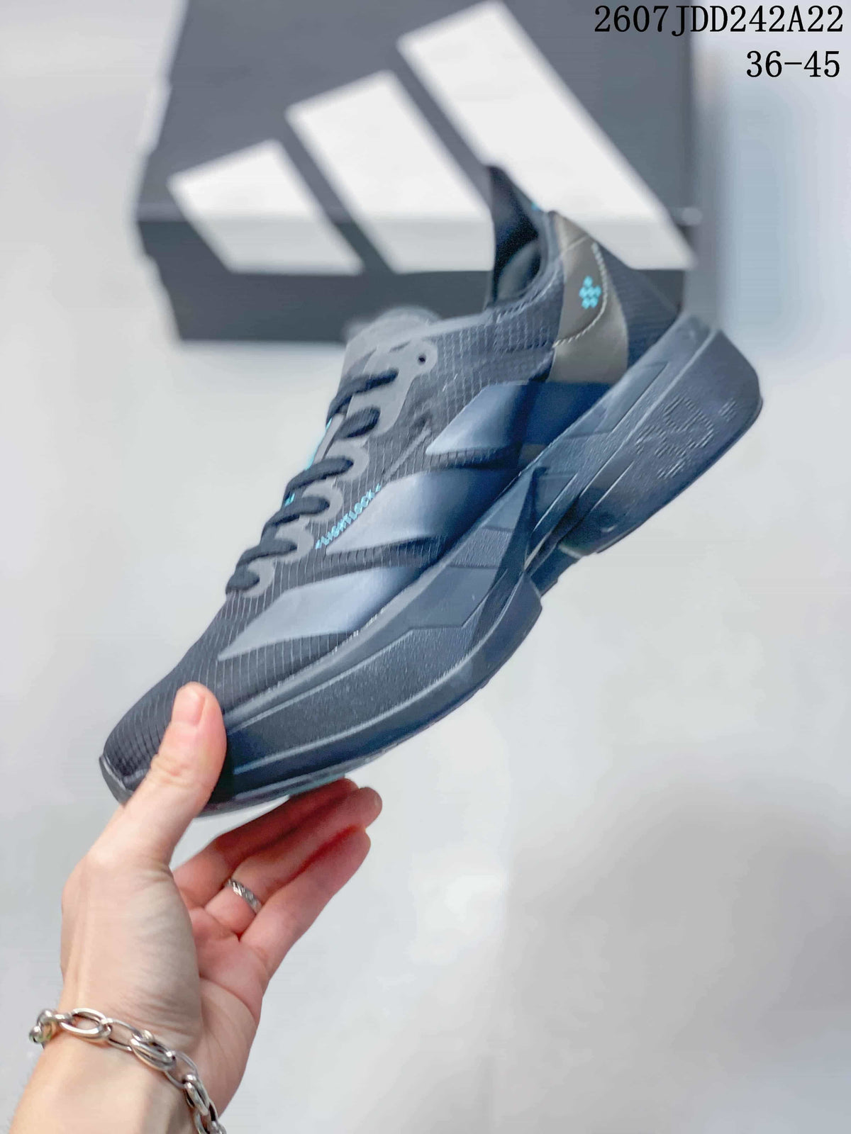 Y-3 Adios Pro 4 Dark Gray Low-Top Sneakers 2607JDD242A22