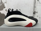 adidas Black and White Low-Top Sneakers with Red Accents