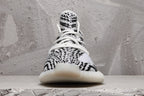 Yeezy 350 V2 Black and White Knit Sneakers