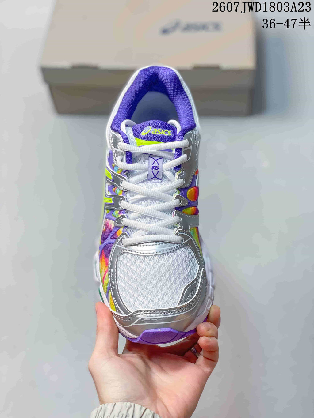 ASICS Gel-Nimbus 16 Running Sneakers White Purple Multicolor