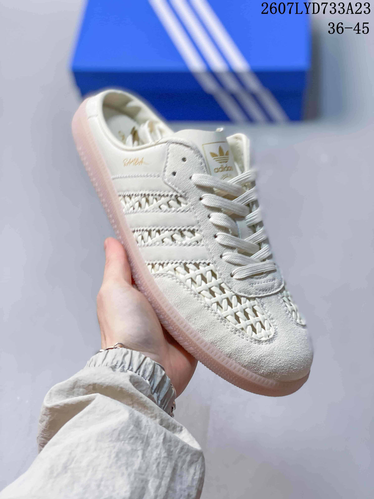 adidas Samba OG Women's Sneakers Off-White Gum Sole 07LY733A23_001