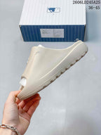 MLB Letter Logo Beige Slide Sandals 2606LD245A25