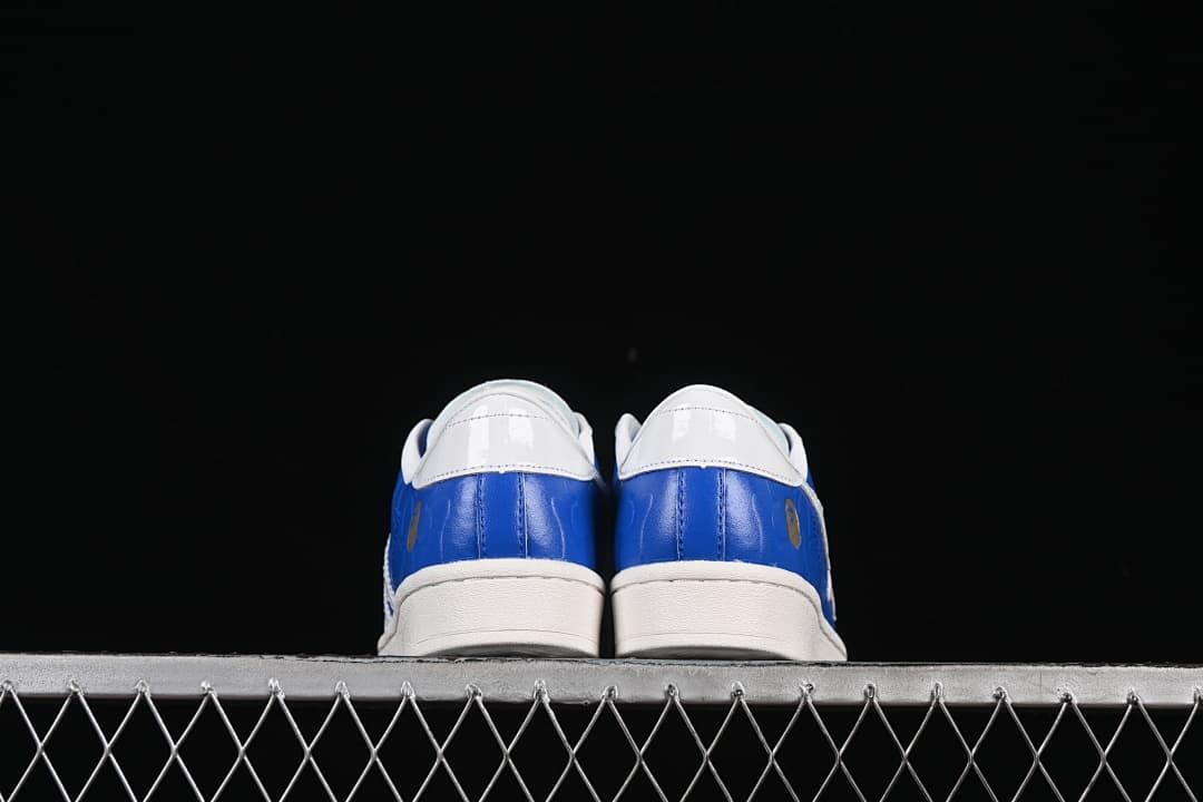 adidas Superstar JR2702 Blue White BAPE Sneakers