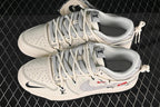 Nike SB Dunk Low Cream Gray Drawstring Sneakers YX5066-379