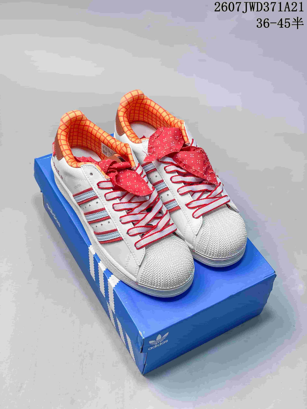 Adidas Superstar Supermodified White Red Sneakers