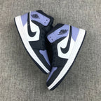 Jordan 1 Mid Sneakers Deep Blue Toe 554724-445