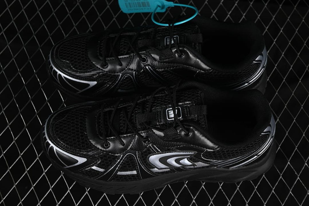 The North Face NS93R41K Black and Silver Trail Sneakers
