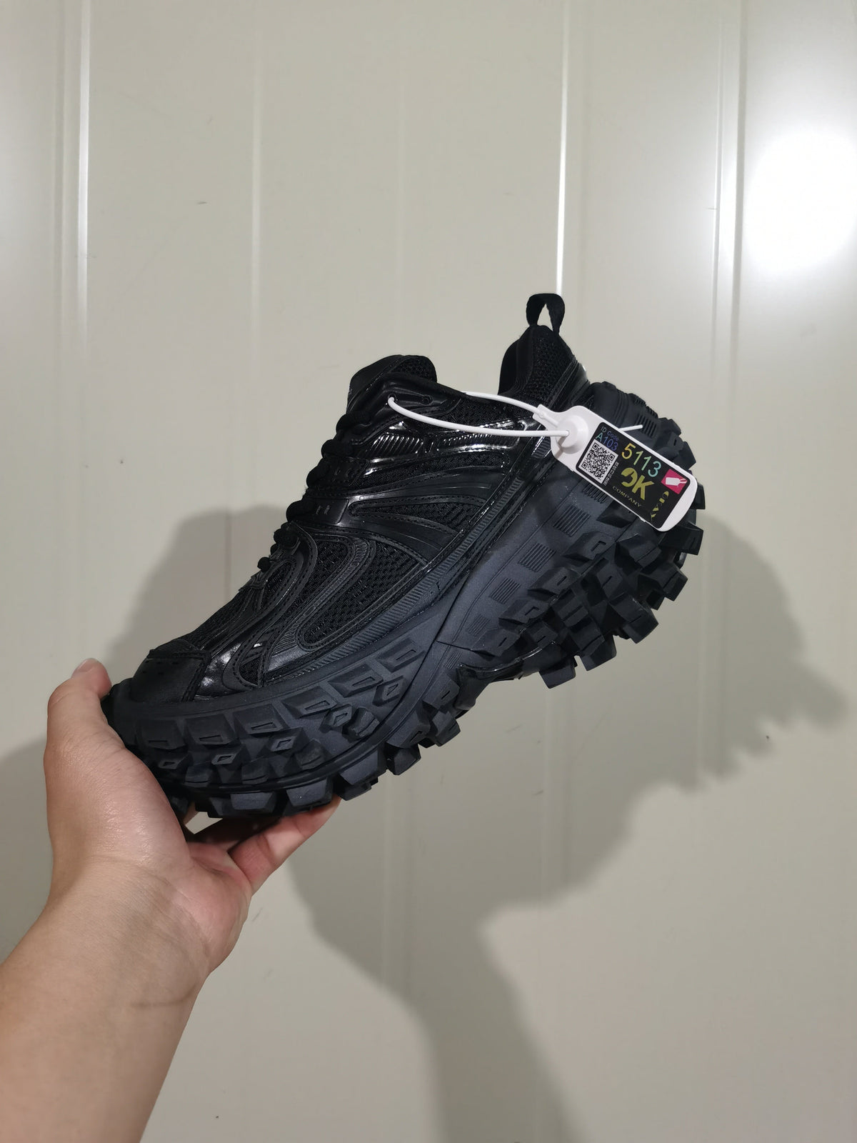 Defender Black Chunky Sneakers