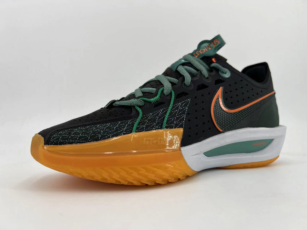 Nike GT Cut 3 Basketball Shoes Black Green DV2913-001