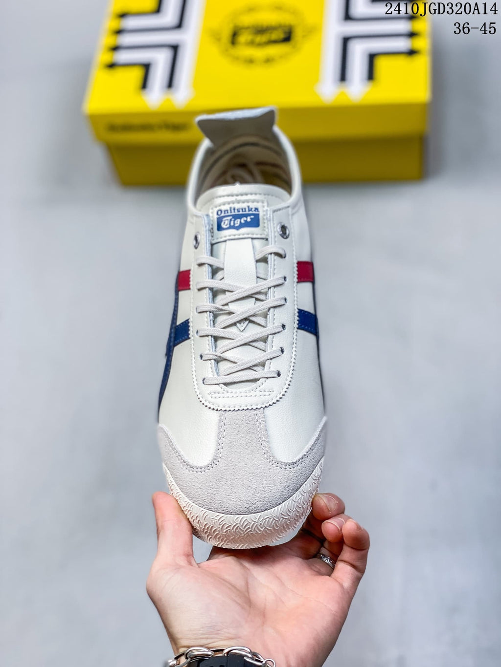 Onitsuka Tiger Mexico 66 White Blue Red Sneakers