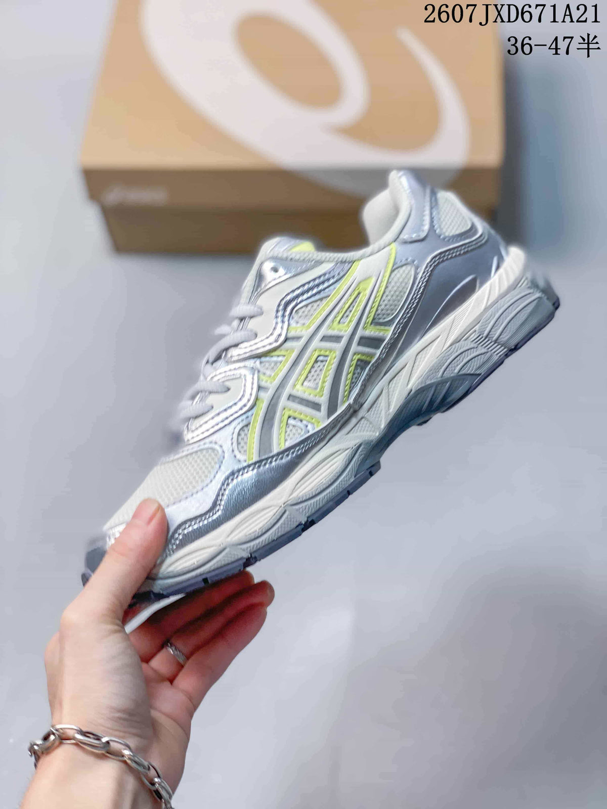 ASICS GEL-KAYANO 14 Sneakers Silver White Lime
