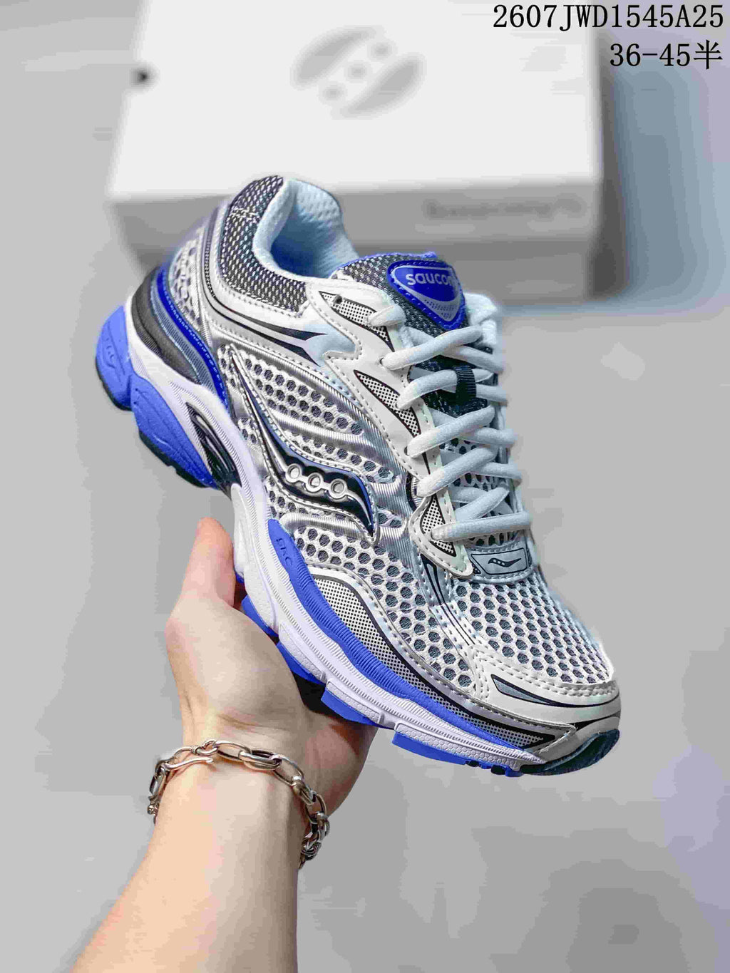 Saucony ProGrid Omni 9 Sneakers White Blue Gray 712650OWE