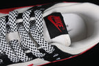 Nike SB Dunk Low Sneakers Black White Red Paisley