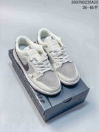 Nike SB Dunk Low Pro Sneakers White Grey 2607ND235A25