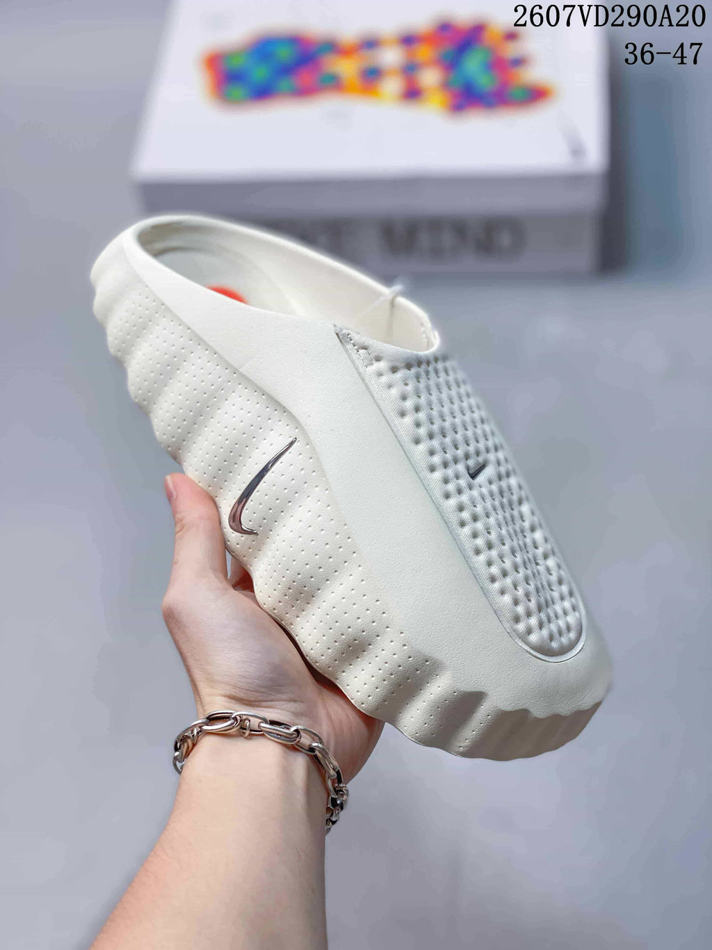 Nike Mind 001 White Slip-On Slides 2607VD290A20