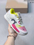 On THE ROGER Pro 2 Tennis Sneakers White Pink Yellow