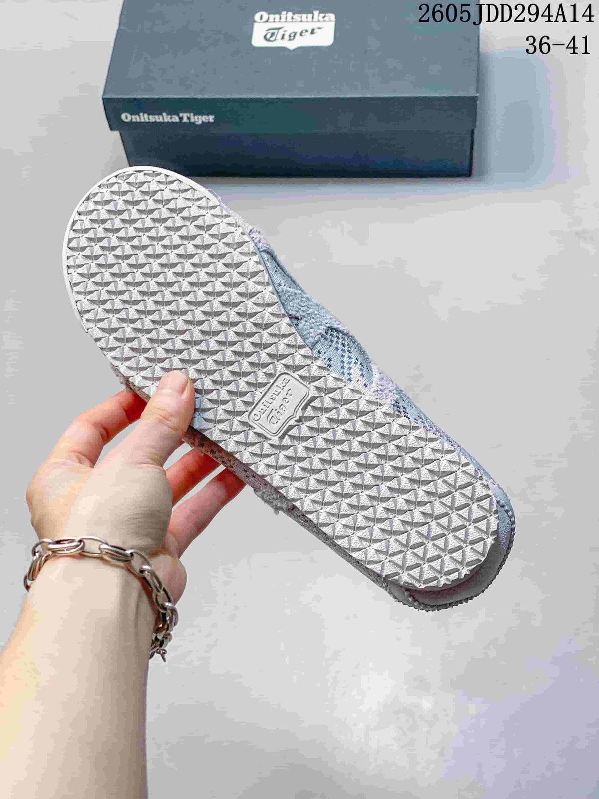 Onitsuka Tiger Mexico 66 Gray Textile Sneakers JDD294A14