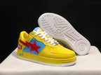 BAPE Bapesta Low-Top Sneakers Yellow Blue Red