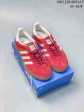adidas Gazelle Low-Top Sneakers Red White Gum Sole