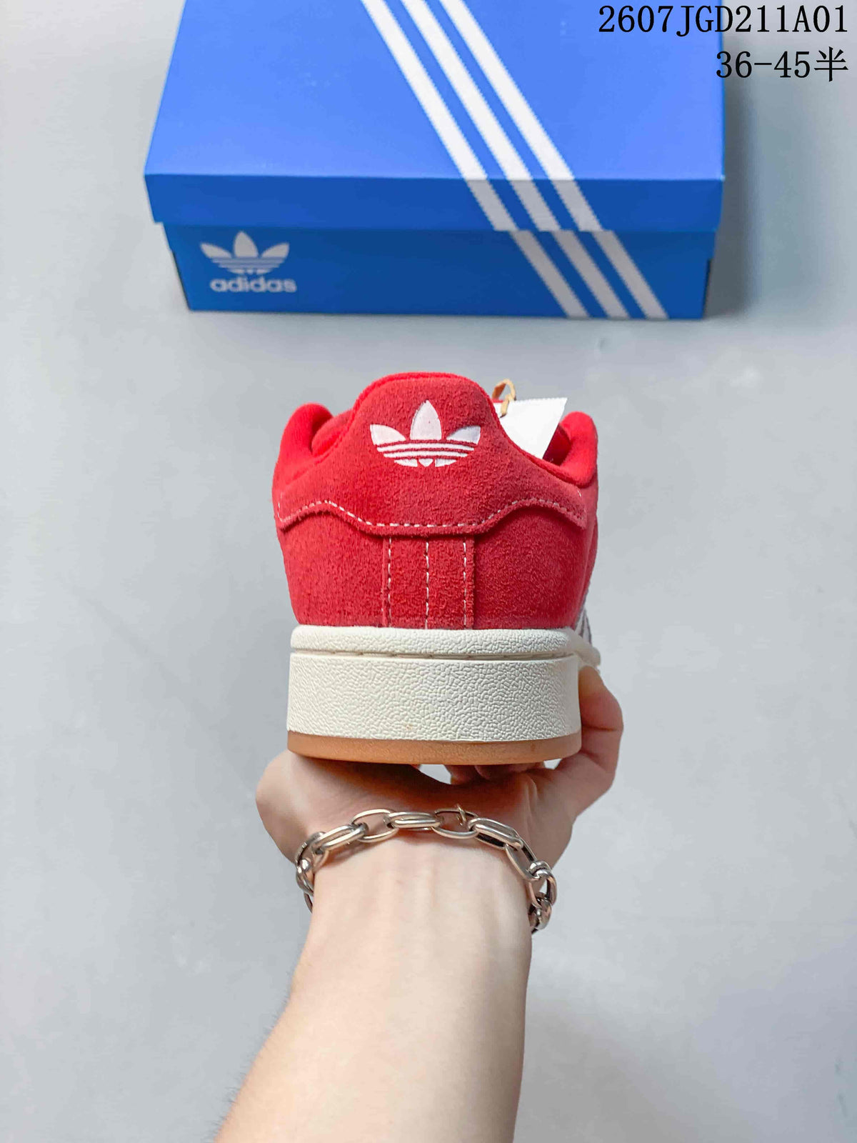 Adidas Campus 00s Red Suede Low-Top Sneakers
