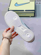Nike Air Force 1 '07 Low White and Navy Sneakers