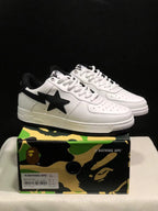 Bape Sta Low Sneakers White Black