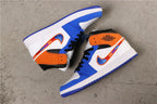 Jordan 1 High Blue Orange White Sneakers 852542-146