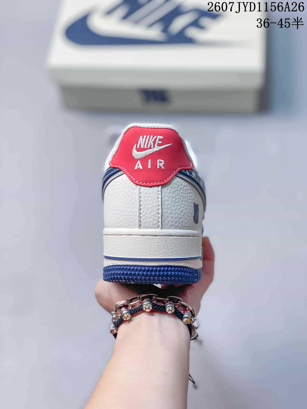 Nike Air Force 1 Low White Blue Sneakers 2607TYD1156A26