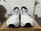On Running Cloudmonster White Gray Running Sneakers