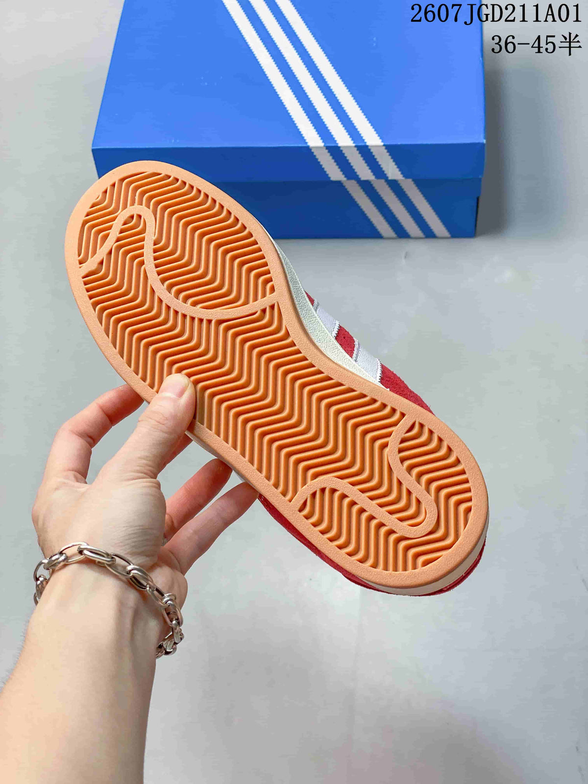 Adidas Campus 00s Red Suede Low-Top Sneakers