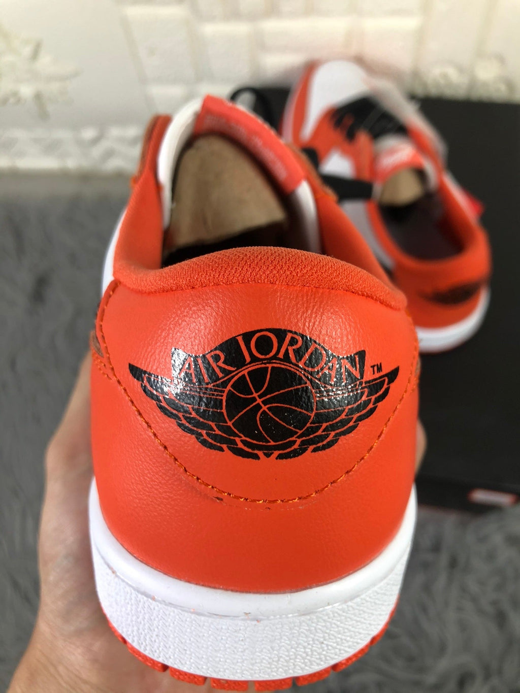 Nike Air Jordan 1 Low White Orange Sneakers CZ0790-801