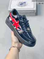 BAPE x Nike Air Force 1 '07 Low Sneakers - Black/Red