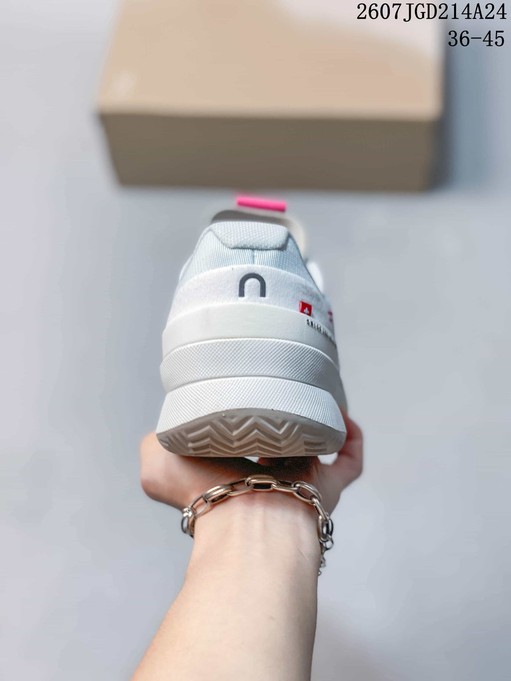 On THE ROGER Pro 2 Tennis Sneakers White Pink 2607TGD214A24