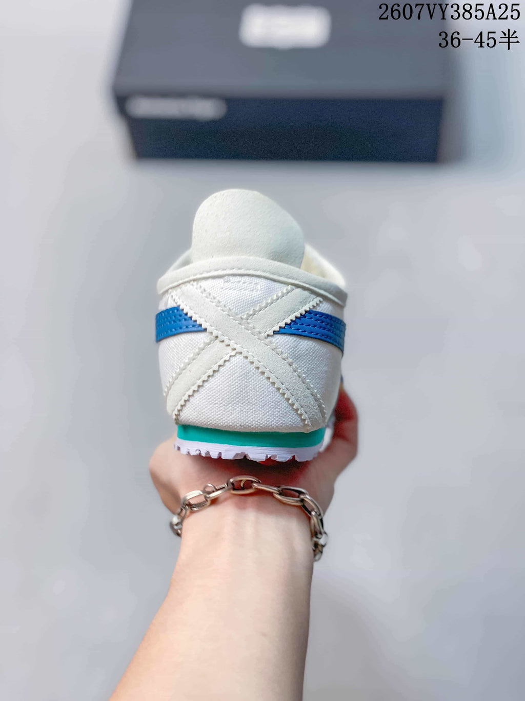 Onitsuka Tiger Mexico 66 Slip-On Sneakers White Blue 2607VY385A25