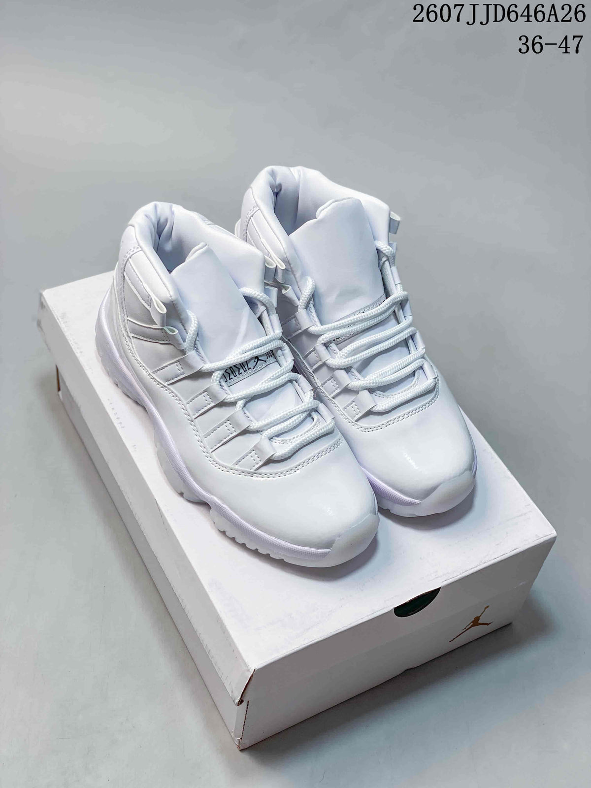 Jordan Air Jordan 11 Retro White High-Top Sneakers