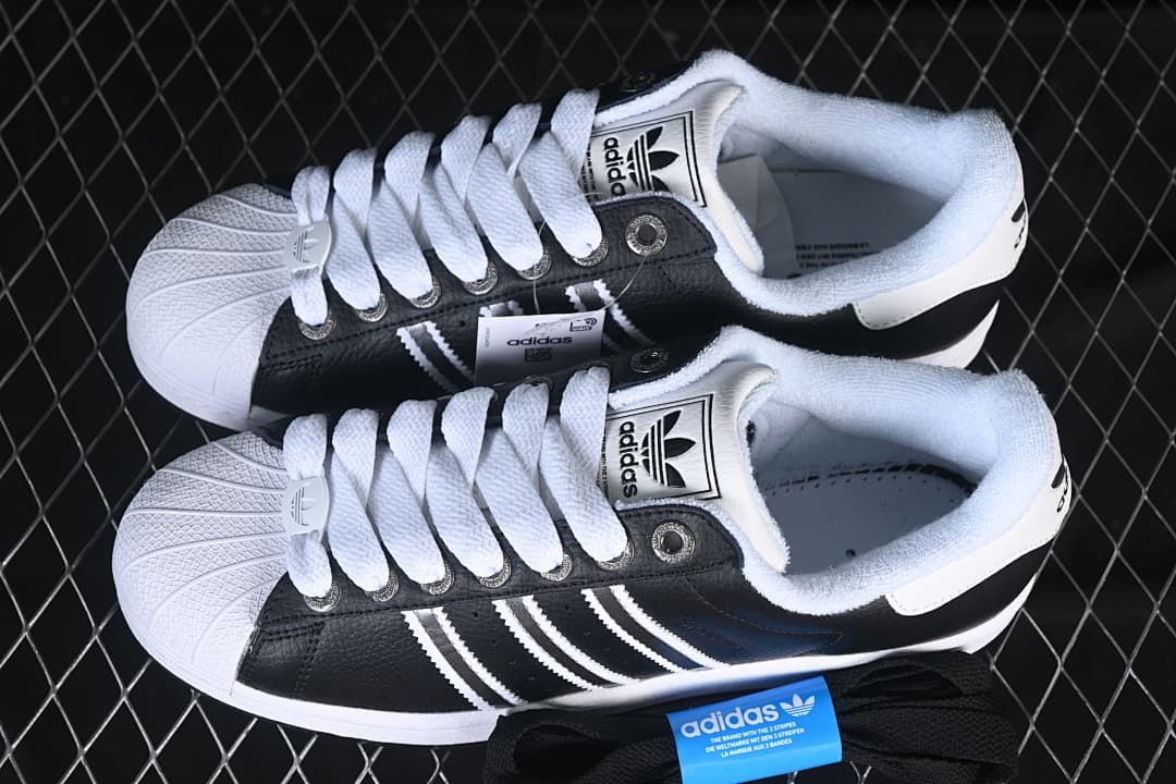 Adidas Superstar II JQ0314 Black and White Sneakers