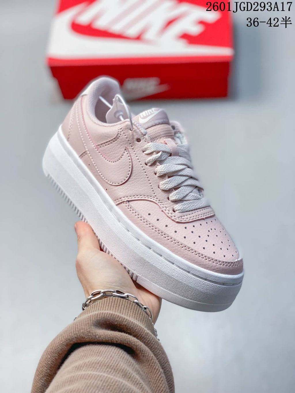 Nike Court Vision Alta Pink White Sneakers DZ5394-101