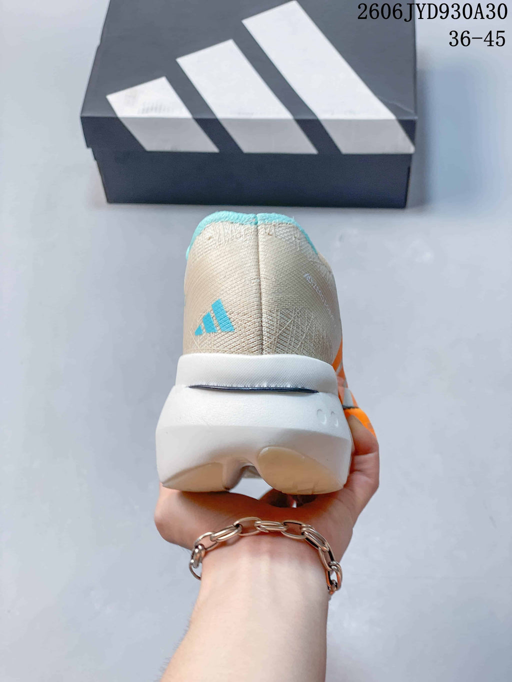 Adidas Adizero Prime X3 Running Shoes in Beige and Orange